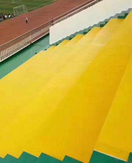 乌马河球场台阶翻新修补改造